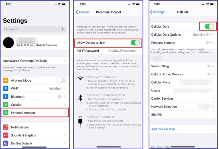How to Turn on Hotspot on iPhone 11