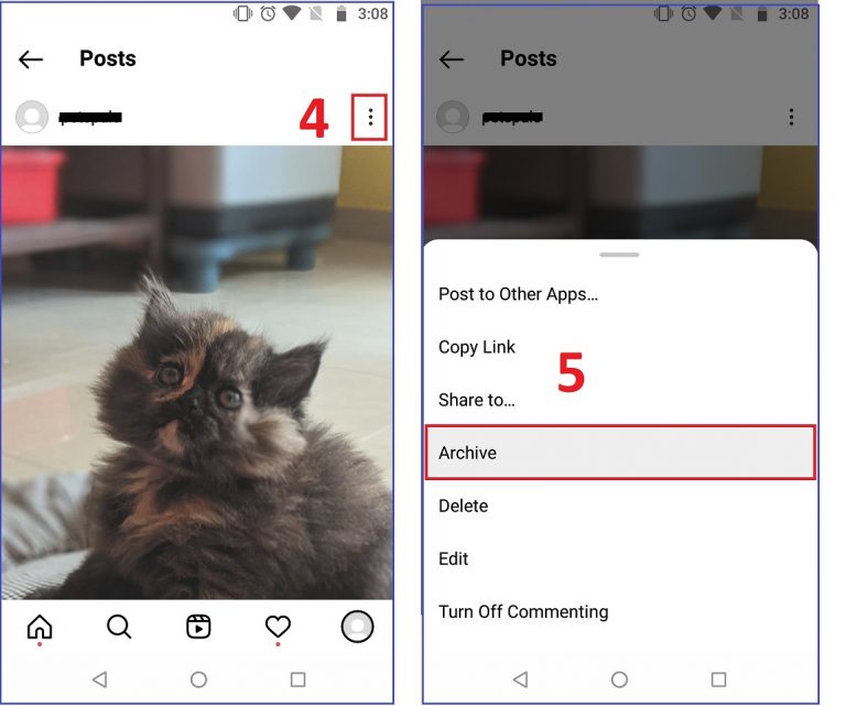 How to Archive Instagram post on Android