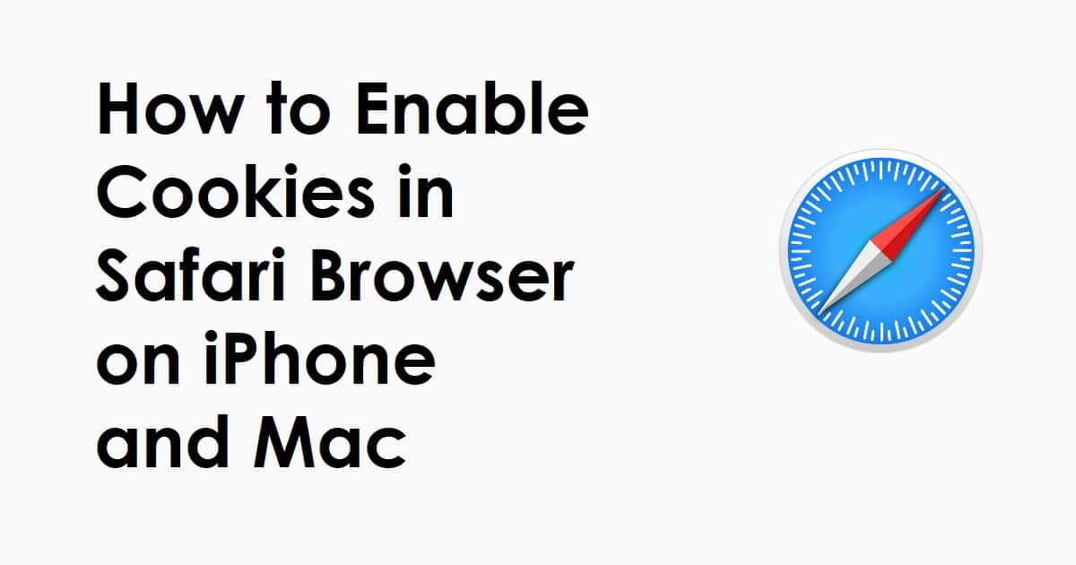 how to set browser cookies in safari